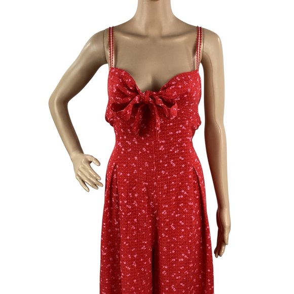 Free People Intimately Coming Home Romper Cherry Combo XS - Picture 2 of 7